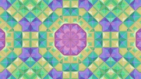 Symmetrical geometric pattern resembling a star. 3d rendering loop animation 4K Stock Footage 278856161