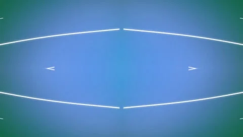 Symmetrical Glowing Brackets on Blue Gradient Background Vidéo 331549132