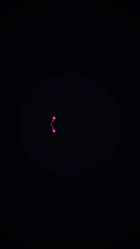 Symmetrical Glowing Light Trails and Particle Motion Animation Vídeo Stock 333449954