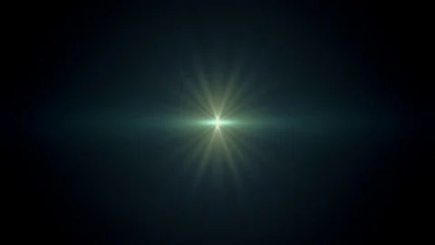 Symmetrical green explosion flash lights optical lens flares transition shiny Stock Footage 84930876