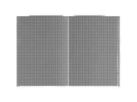 Symmetrical halftone background texture with vertical center line for split.. Stock Illustration