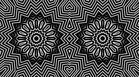 Symmetrical illustration with sharp and bright shapes Illustrazione stock