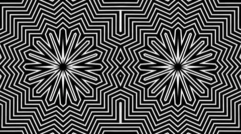 Symmetrical illustration with sharp shapes. Stock Illustration