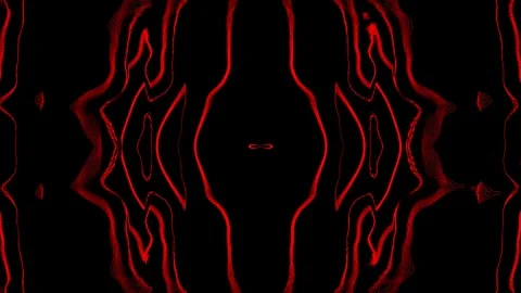 Symmetrical Irregular Line Pattern Animation Fast Glitch Lines VJ Visuals Stock Footage 323768809