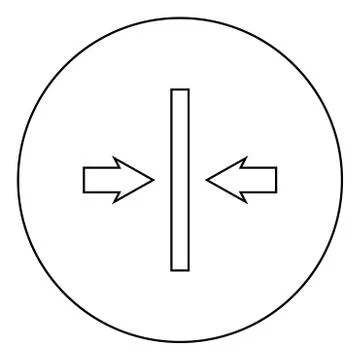 Symmetrical layout image Designation on the wallpaper symbol icon in circle r Stock Illustration