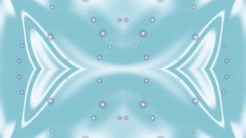 Symmetrical Light Blue Fluid Abstract Background Stock Footage 332787666