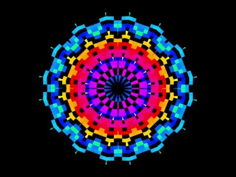 Symmetrical Mandala Design Illustrazione stock
