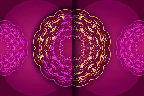 Symmetrical Mandala Pattern With Geometric Floral And Kaleidoscope Elements Stock-Illustration