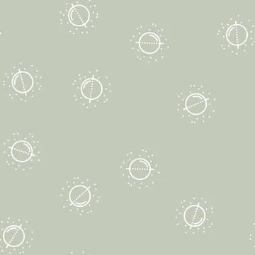 Symmetrical mole line seamless pattern Stock Illustration
