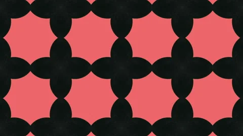 Symmetrical mosaic pattern with a simple design. A coral background 스톡 동영상 157086343