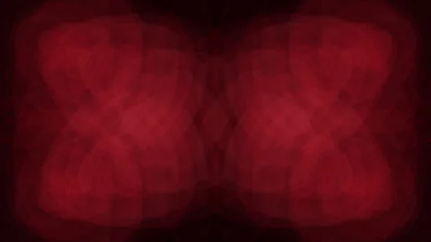 Symmetrical Motion Loop with Red Kaleidoscope Pattern on Dark Background Stock Footage 341277722