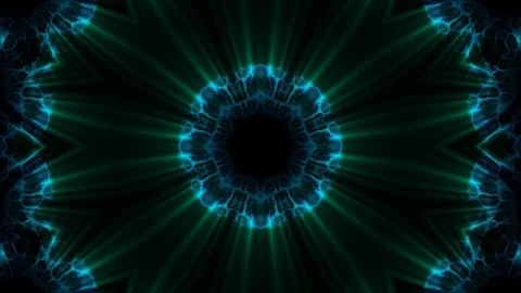 Symmetrical neon lights motion graphics overlay animation background loop new Stock Footage 89902527