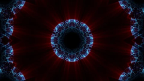 Symmetrical neon lights motion graphics overlay animation background loop new Stock Footage 89902895