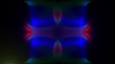 Symmetrical Neon Plasma Blob Abstract Background Loop Stock Footage 336850561