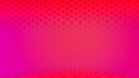 Symmetrical overlapping circle pattern in red and pink background Stock Footage 270371188