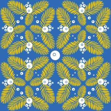 Symmetrical pattern for azulejo or talavera ceramic tiles, mediterranean wall Illustrazione stock