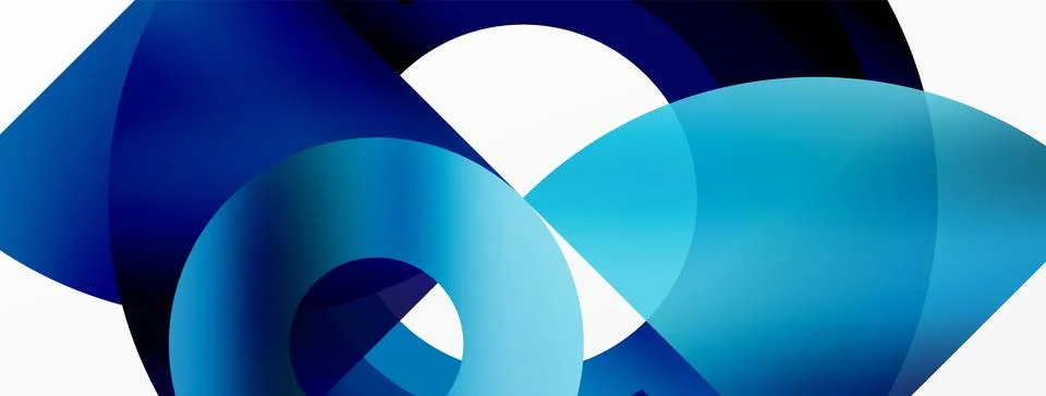 Symmetrical pattern of azure circles on white background resembles a heart shape 스톡 일러스트