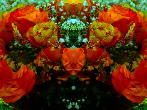 Symmetrical pattern as background Stockfoto's
