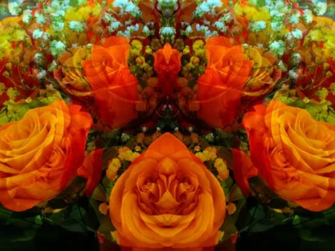 Symmetrical pattern as background Foto stock