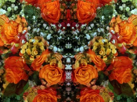 Symmetrical pattern as background Stockfoto's