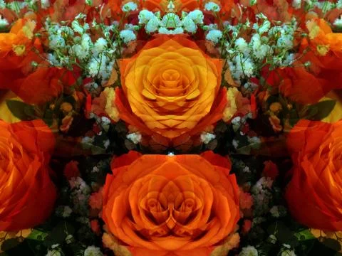 Symmetrical pattern as background Stockfoto's