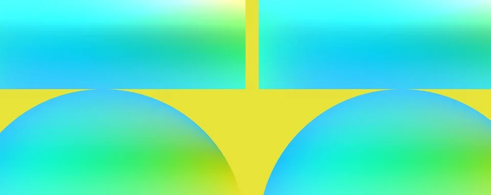 Symmetrical pattern with blue and yellow background, resembling a bridge イラスト素材