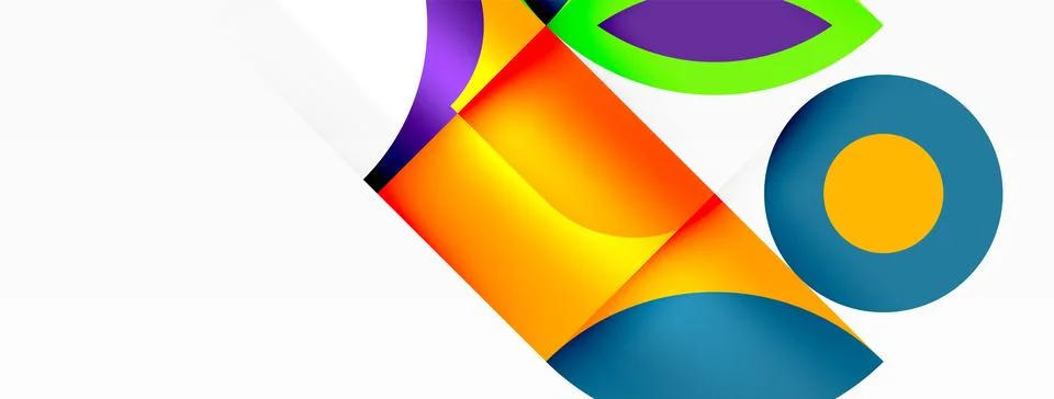 Symmetrical pattern of electric blue circle in colorful logo design Illustrazione stock