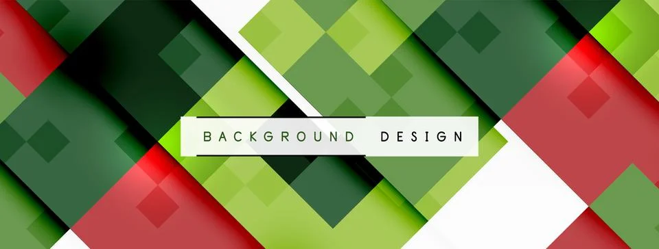 Symmetrical pattern of green leaf shapes on white background Stock Illustration