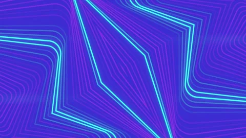 Symmetrical pattern of moving light blue stripes. 3d rendering loop animation 4K Stock Footage 274475454