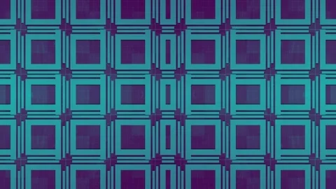 Symmetrical pattern of multiple geometric shapes. 3d rendering loop animation 4K Stock Footage 248957545