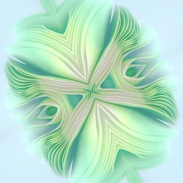 Symmetrical pattern in pastel tones. 3d rendering illustration Stock Illustration
