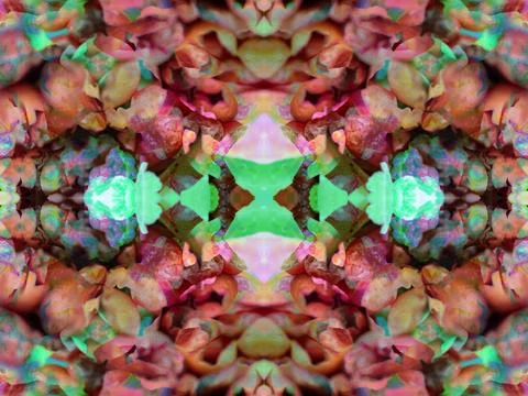 Symmetrical pattern Foto stock