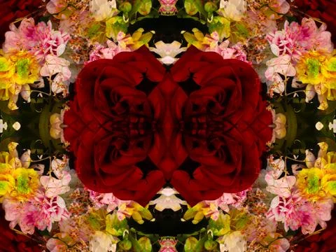 Symmetrical pattern Stockfoto's