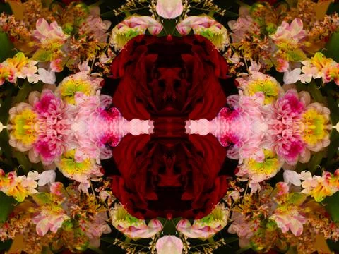 Symmetrical pattern Foto stock