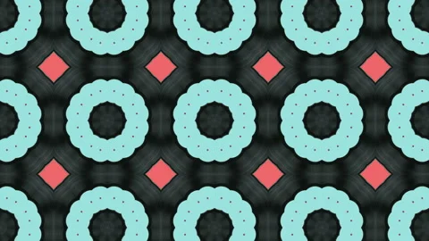 Symmetrical pattern with a simple design. Seamless loop motion graphic Stock Footage 157717636