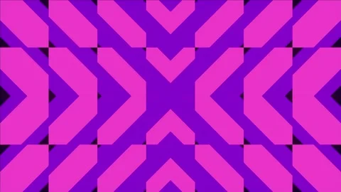 Symmetrical pattern of simple geometric shapes. 3d rendering loop animation Stock Footage 240624465