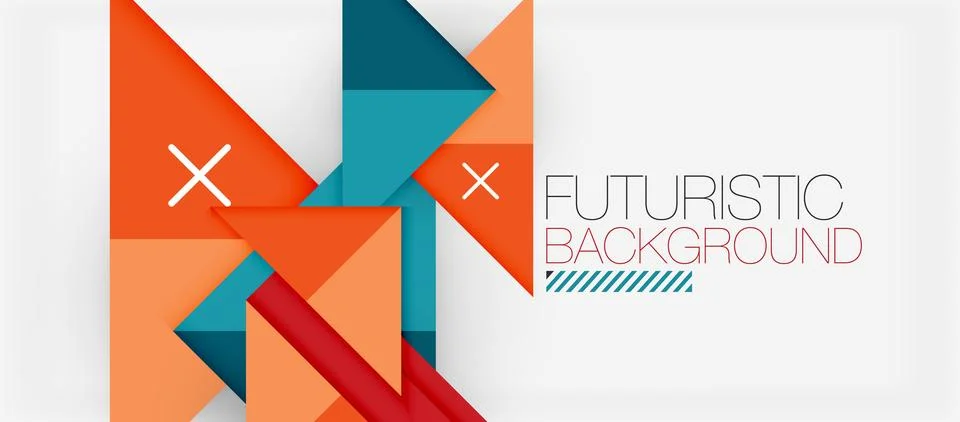 Symmetrical pattern of triangles in electric blue on an azure background Stock-Illustration