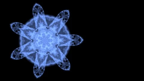 Symmetrical pattern which looks like spiderweb or flower spreading and narrowing Stock Footage 121817444