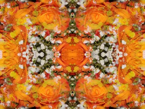 Symmetrical patterns image Stockfoto's
