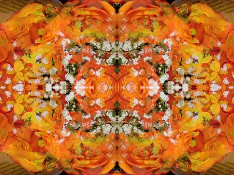Symmetrical patterns image Stockfoto's