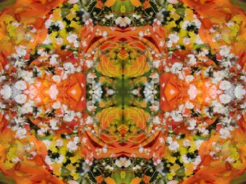 Symmetrical patterns image Stockfoto's
