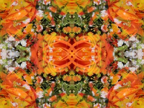 Symmetrical patterns image Stockfoto's