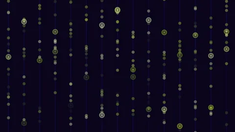 Symmetrical pink dot pattern on black background 스톡 동영상 281910365