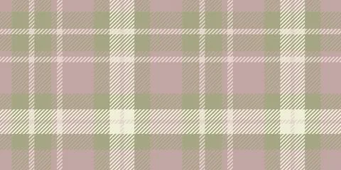 Symmetrical plaid pattern in muted beige, light pink, and olive green, with.. Stock Illustration