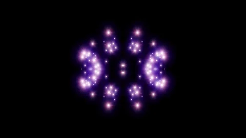 Symmetrical purple star explosion flash shiny loopable animation art background Stock Footage 93304709