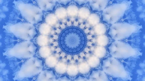 Symmetrical radial background Stock Footage 95950752