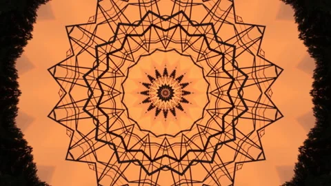 Symmetrical radial background Stock Footage 95952433