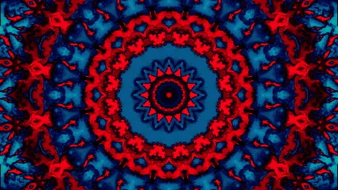 Symmetrical radial background Stock Footage 142741020