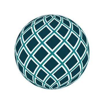 Symmetrical Realistic Vector Ball Stock Illustration