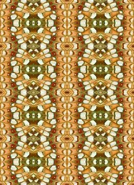 Symmetrical repeating seamless pattern texture of Fabriciana adippe butterf.. 스톡 일러스트